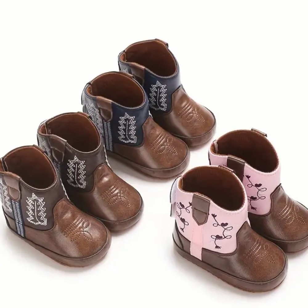Baby/Toddler Non-Slip Soft Fashion Boots (1pr)-(Sz 2-Coffee Brown SOLD OUT)